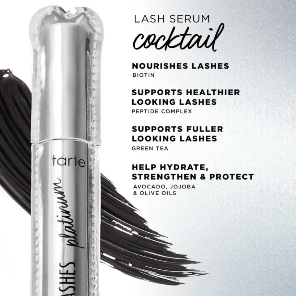 Tarte Lights, Camera, Lashes Platinum Mascara: Black, 9ml (Full Size), NIB